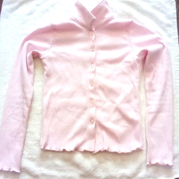 Pink button up over shirt - Picture 1 of 6
